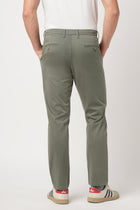 GREY STRAIGHT FIT DOBBY TROUSER - Trousers - 250941201
