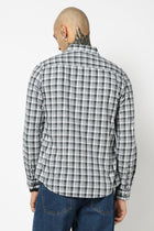GREY TARTAN CHECKERED SHIRT-Shirts - 250731752