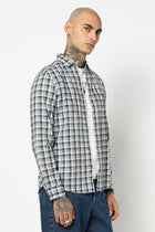 GREY TARTAN CHECKERED SHIRT-Shirts - 250731752