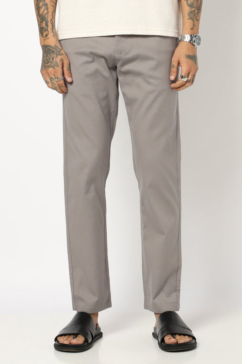 GREY TRAVELLER FIT TROUSER - Trousers - 250740674