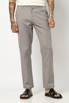 GREY TRAVELLER FIT TROUSER - Trousers - 250740674