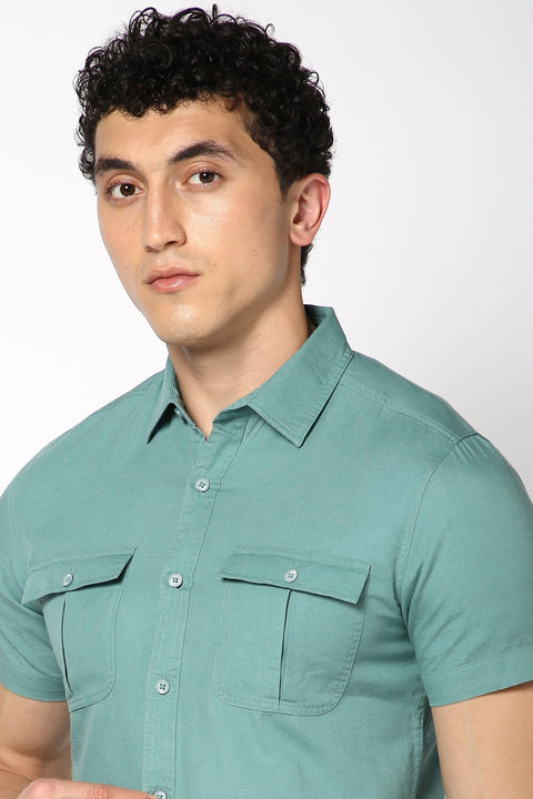 Half Sleeve Double Pocket Shirt - Shirt - 230524907