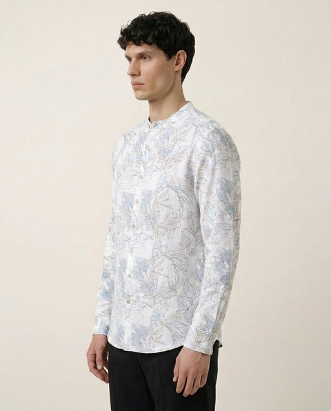 Floral Printed Cotton Shirt