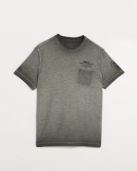 JAREX Charcoal Round Neck T Shirt - T-Shirt - 230830756
