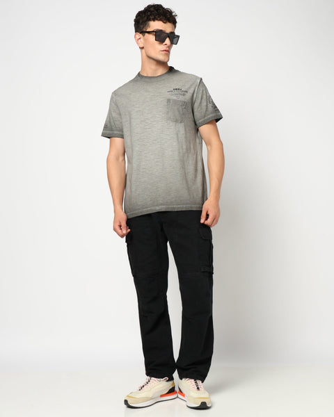 JAREX Charcoal Round Neck T Shirt - T-Shirt - 230830756