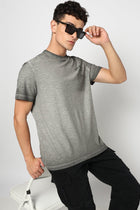 JAREX Charcoal Round Neck T Shirt - T-Shirt - 230830756