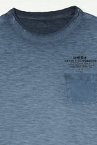 JAREX Mid Blue Round Neck T Shirt - T-Shirt - 230830760