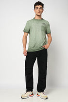 JAREX Olive Round Neck T-Shirt - T-Shirt - 230830764
