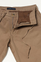 KHAKHI PLAIN TRAVELLER FIT PANTS - Trousers - 250740684