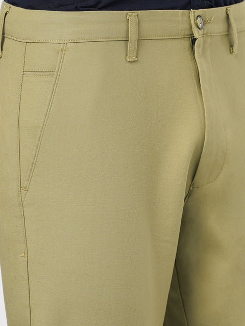 KHAKHI SLIM FIT DOBBY TROUSER - Trousers - 251041366