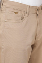 KHAKHI STAIGHT FIT DOBBY TROUSER - Trousers - 251241597