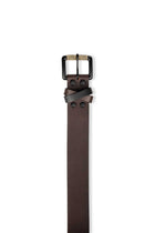 Leather Brown Textured Belt - belts - 240370700