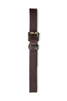 Leather Brown Textured Belt - belts - 240370700