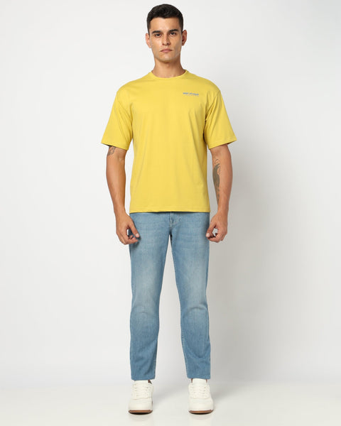Lemon Yellow Graphic Tee - T Shirt - 2409300653