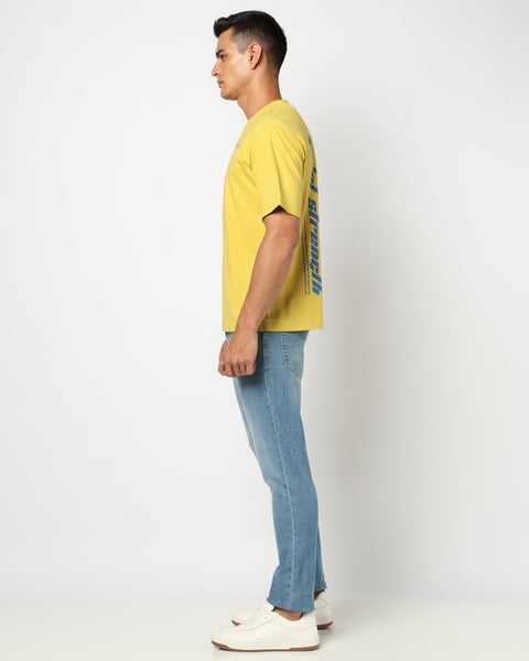 Lemon Yellow Graphic Tee - T Shirt - 2409300653
