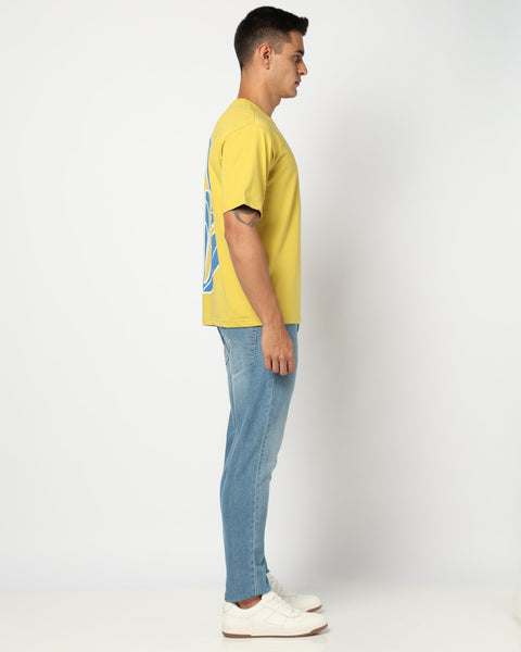 Lemon Yellow Graphic Tee - T Shirt - 2409300653