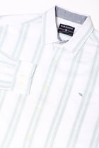 Light Aqua Striped Cotton Shirt - Shirt - 240828557