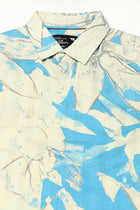 Light Blue Abstract Printed Shirt - Shirts - 250531363
