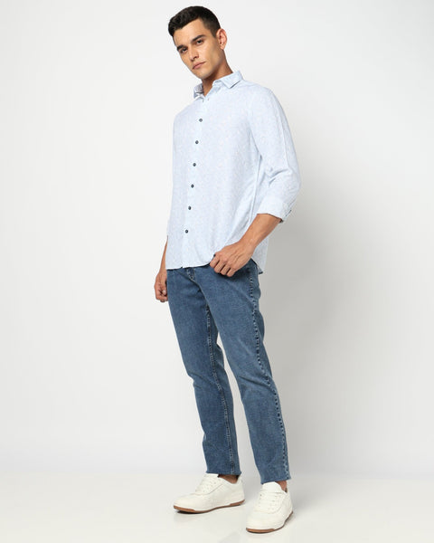 Light Blue All Over Printed Shirt - Shirts - 241129803