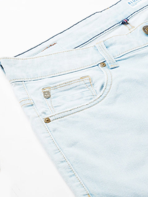Light Blue Ankle Fit Jeans - Jeans - 230810657