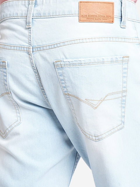 Light Blue Ankle Fit Jeans - Jeans - 230810657