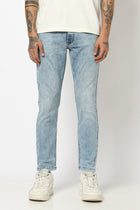 LIGHT BLUE ANKLE FIT MENS JEANS - Jeans - 250710424