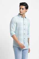 Light Blue Checks Casual Shirt - Shirt - 240427507