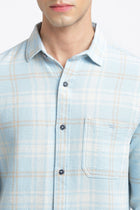 Light Blue Checks Casual Shirt - Shirt - 240427507