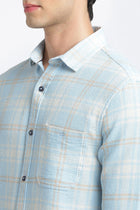 Light Blue Checks Casual Shirt - Shirt - 240427507