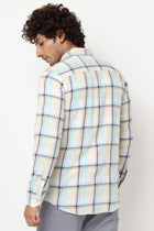 Light Blue Checks Cotton Shirt - Shirt - 230324334