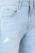 Light Blue Distressed Jeans - Jeans - 230510411