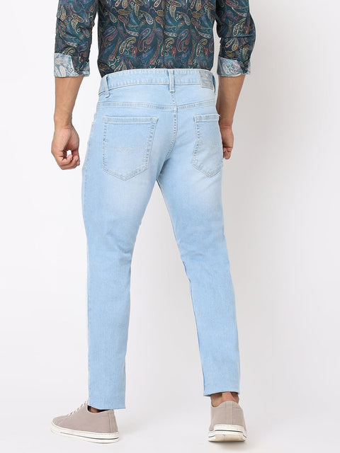 Light Blue Distressed Jeans - Jeans - 230510411