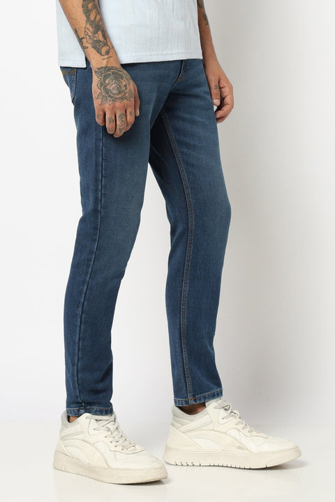 LIGHT BLUE MENS ANKLE FIT JEANS - Jeans - 250810504