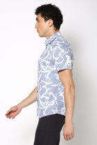 Light Blue Printed Shirt - Shirt - 240628165