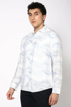 Light Blue Printed Shirt - Shirt - 240527901