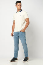 Light Blue Slim Fit Men's Jeans - Jeans - 250710399