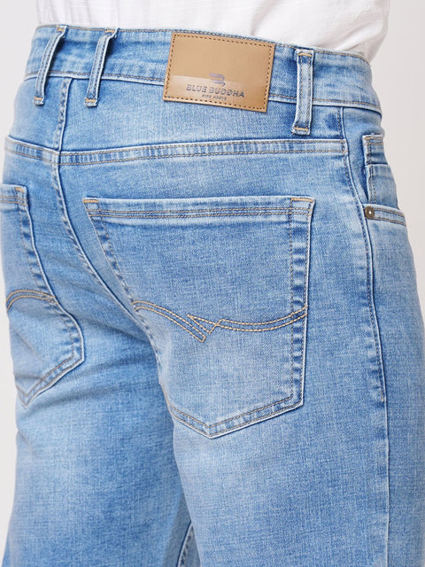 LIGHT BLUE SLIM FIT TWILL DENIM - Jeans - 251110887