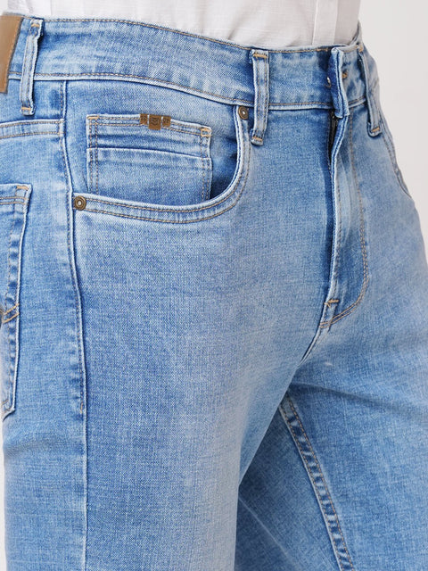 LIGHT BLUE SLIM FIT TWILL DENIM - Jeans - 251110887