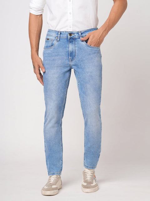 LIGHT BLUE SLIM FIT TWILL DENIM - Jeans - 251110887