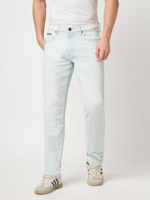 LIGHT BLUE SLIM FIT TWILL JEANS - Jeans - 250610293