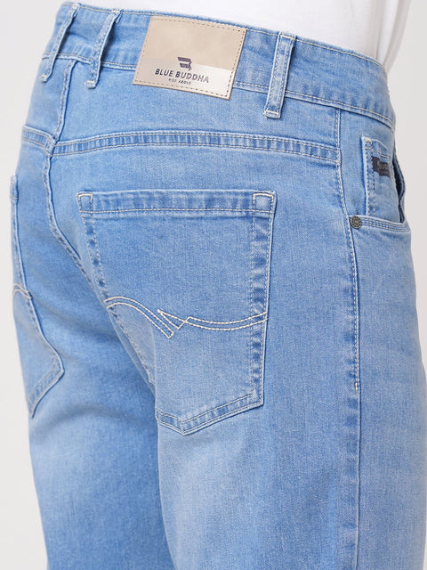 LIGHT BLUE SLIM FIT WASHED DENIM - Jeans - 251210960