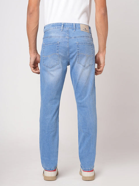 LIGHT BLUE SLIM FIT WASHED DENIM - Jeans - 251210960