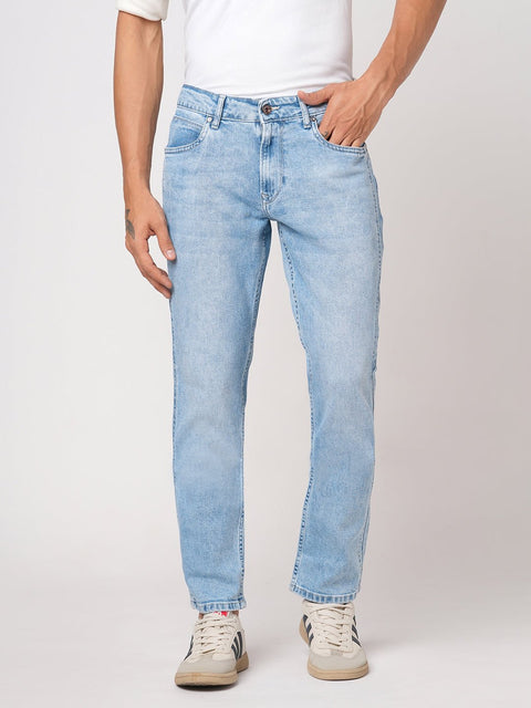 LIGHT BLUE STRAIGHT FIT TWILL DENIM - Jeans - 251210990