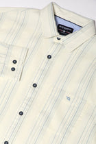 Light Blue Striped Cotton Shirt - Shirt - 240527805