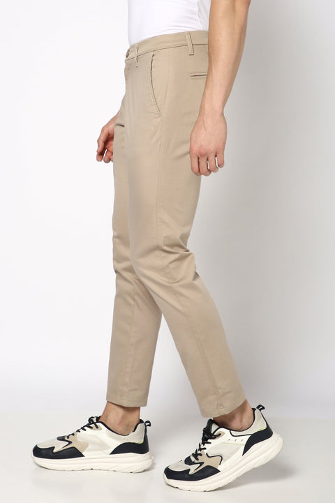 Light Brown Traveller Fit Trousers - Trousers - 241041383