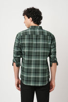 LIGHT GREEN CHECKERED OXFORD SHIRT-Shirt - 250932491