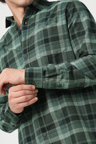 LIGHT GREEN CHECKERED OXFORD SHIRT-Shirt - 250932491