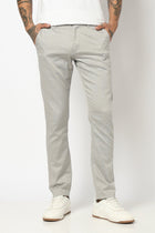 LIGHT GREY MENS SLIM FIT TROUSER - Trousers - 250740591