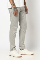 LIGHT GREY MENS SLIM FIT TROUSER - Trousers - 250740591