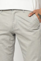 LIGHT GREY MENS SLIM FIT TROUSER - Trousers - 250740591
